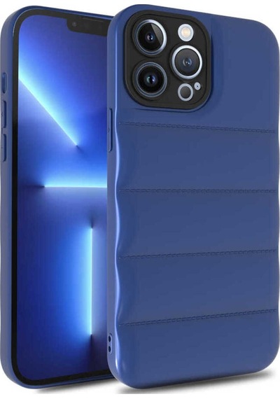 Apple Uyumlu iPhone 12 Pro Csk Zore Kasis Kılıf saks Mavi