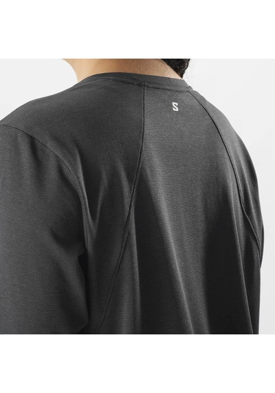 Salomon Shakeout Core Ls Kadın Koşu Tişört Deep Black Lc2426100 Siyah