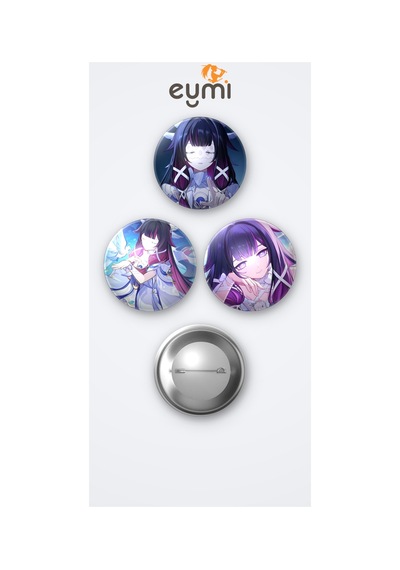 Genshin Impact Oyunu Columbina Oyun 3'lü Metal Rozet Seti 58mm İğneli Buton Çanta Yaka Rozeti Çok Renkli