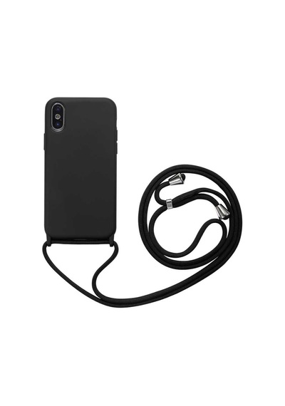 Apple Uyumlu iPhone XS 6.5 Kılıf Zore Ropi Ipli Silikon Kılıf