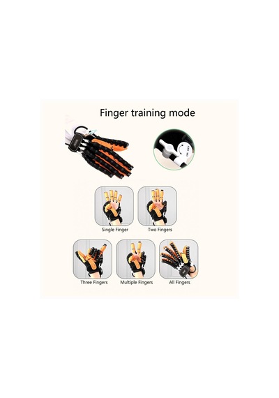 Cxfscd Rehabilitasyon Robot Eldiveni, Ayarlanabilir Güç, El Sertliğini Giderme, El Disfonksiyonu Olan Hastalar İçin Boyut: S, Renk: Sol El
