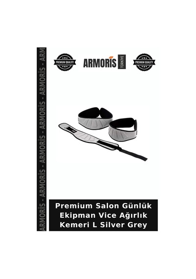 Premium Salon Günlük Ekipman Vice Ağırlık Kemeri L Silver Grey