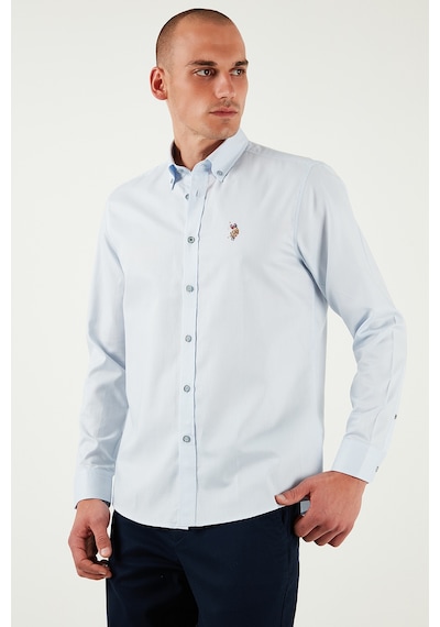 U.S. Polo Assn. U.s. Polo Assn Erkek Gömlek G081sz0042083079 Açık Mavi Açik Mavi