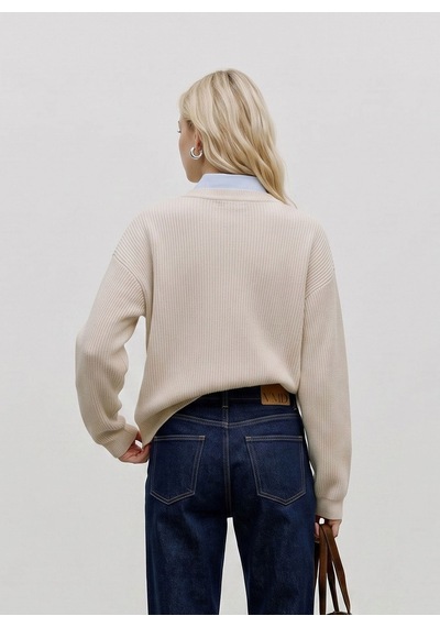 Vero Moda Krem Kadın Kazak 10347043-130905 Tcx