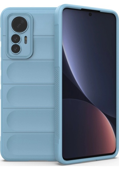 Xiaomi Mi 12 Lite Kılıf Optimum Silikon - Sky Blue 0.2M-Çok Renkli