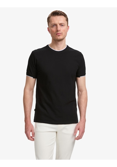 Pierre Cardin Erkek Siyah Tişört 50327865-vr046