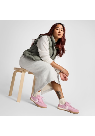 Converse Run Star Trainer Unisex Pembe Süet Deri Sneaker