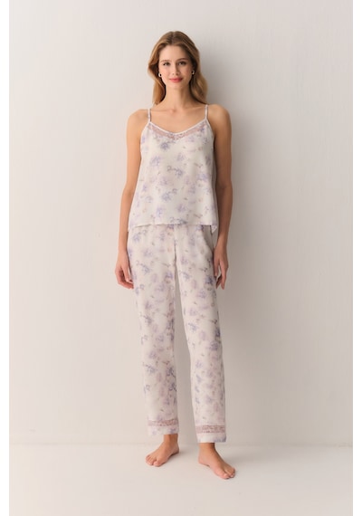 Suwen Lilac Atlet Pantolon Pijama Takımı Sh26527660a887 Lila