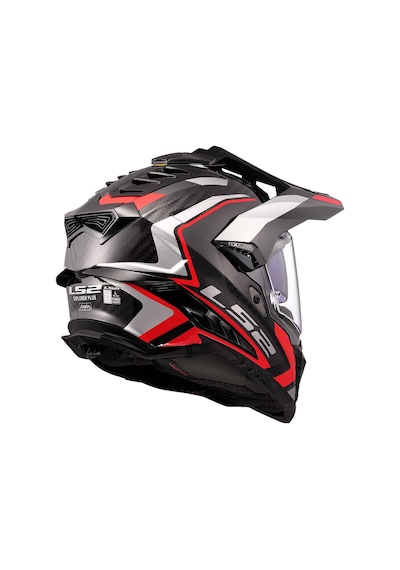 Ls2 Explorer C Karbon Frontier II Kapalı Kask Kırmızı