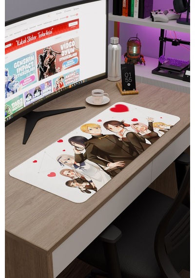 Kaguya Sama Anime V4 - 70x30 Xl Gaming Kauçuk Kaymaz Taban Mouse Pad Fare Altlığı