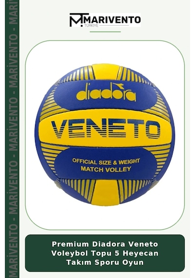 Premium Diadora Veneto Voleybol Topu 5 Heyecan Takım Sporu Oyun Çok Renkli