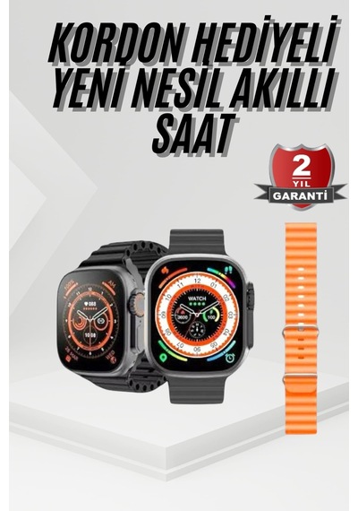 Akıllı Saat Sağlık Takibi Atışı Adımsayar Ultra Yeni Nesil Nefes Egzersizi - Lisinya
