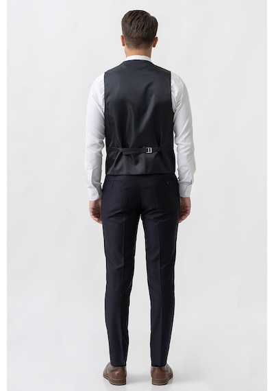 White Stone Piacenza Ty2002 Slim Fit 6 Drop Düz Takım Elbise Laci - 52 Lacivert