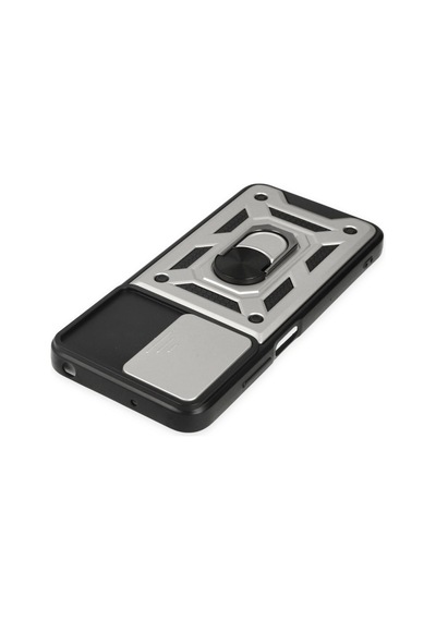 Xiaomi Poco M5 Kılıf Pars Lens Yüzüklü Silikon - Gümüş 0.2M-Çok Renkli