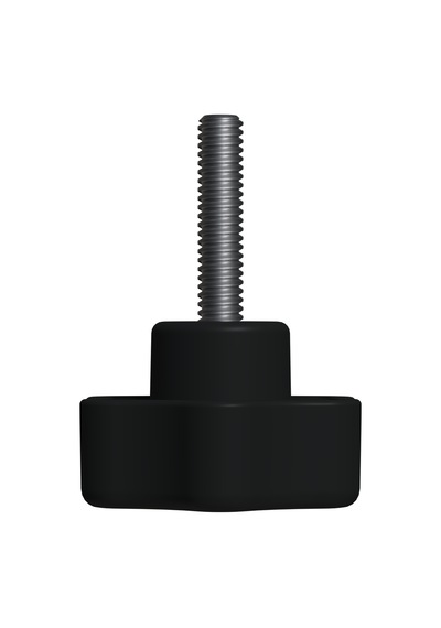 Cateksss Sıkma Ayar Vidası 50 Mm M10x40 Polyemid Siyah - 42 Li Paket
