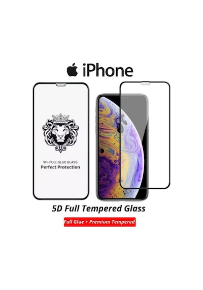 Apple Uyumlu   iPhone 12 Pro 5D Temperli Cam Ekran Koruyucu