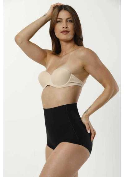 Form Angel Kadın Siyah Lazer Kesim Slip Korse 2005 Siyah
