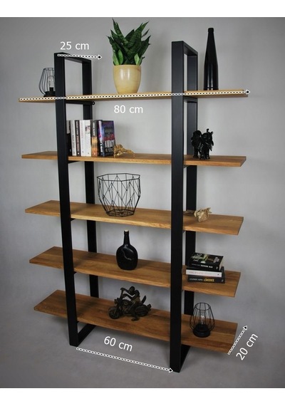 Güvendekoratif Metal Kitaplık