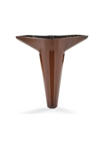 Modern Konik Ayak - Ceviz Renk, 15 Cm Yükseklik, Vidalar Dahil Abanoz