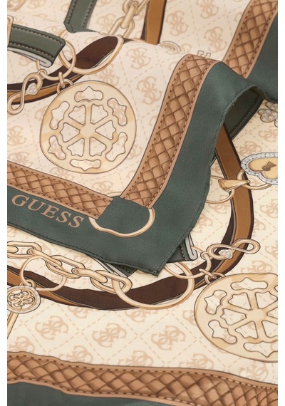 Guess 4g Logolu 90 X 90 Cm Eşarp Aw5682pol90 Kadın Eşarp Aw5682 Pol90 Olm Haki