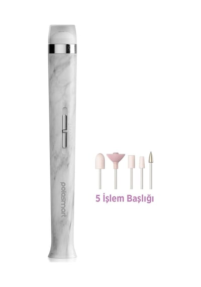 Polosmart Psc101 Şarjlı Led Işıklı 5 Başlıklı 2 Kademeli Manikür Pedikür Seti
