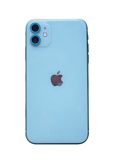 İphone 11 Neon Fosforlu Kamera Lens - Mavi