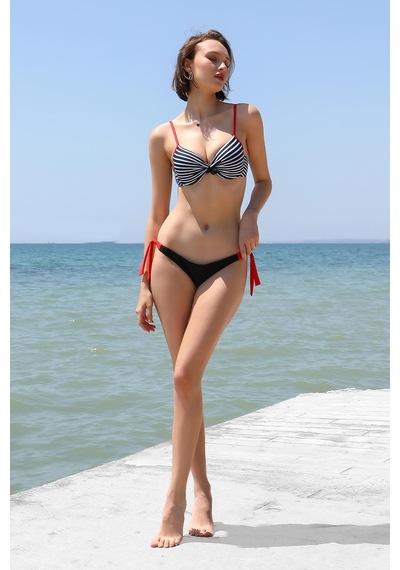 Akbeniz Kadın Yandan Bağlamalı Yarım Destekli Fiyonklu Alt Üst Bikini Takım Lacivert 35014-lacivert Akbeniz Kadın Yandan Bağlamalı Yarım Destekli Fiyonklu Alt Üst Bikini Takım Lacivert 35014-lacivert