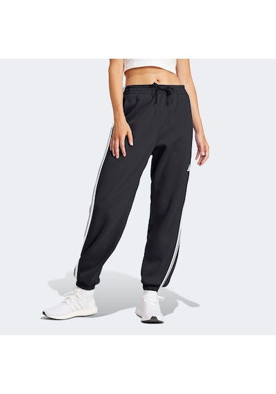 Adidas Essentials 3 Stripes French Terry Cuffed Kadın Siyah Eşofman Altı Jd5302