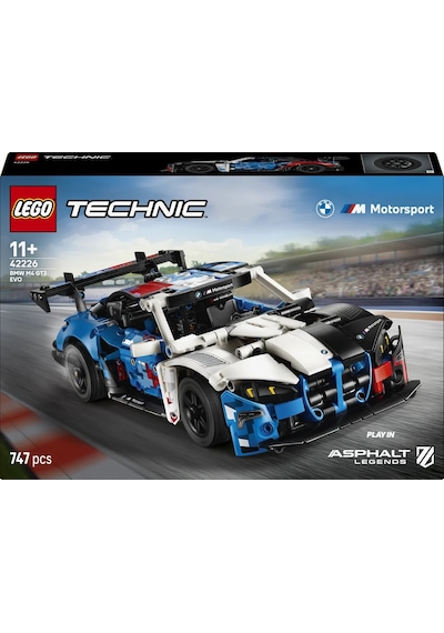 LEGO® Technic BMW M4 GT3 EVO Yarış Arabası 42226 - 11 Yaş Üzeri Çocuklar için Açılır Kapılar İçeren Oyuncak Yapım Seti (747 Parça)