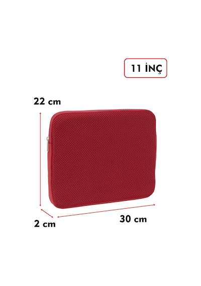 Dada Ultra Hafif 125gr Kırmızı Renk File Tablet Kılıfı 10"-11" inç Air Darbe Emici Korumalı Unisex