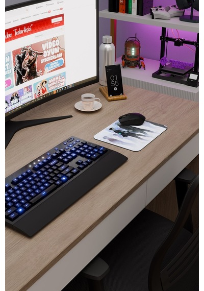 Detroit Become Human Kaymaz Dikişli Kauçuk Oyuncu Mousepad V2 - 22x18 Gaming Mouse Pad Fare Altlığı