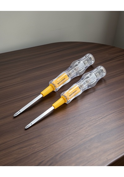 Kontrol Kalemi Nikel Kaplama Çift Başlıklı 110v-220v Test Cihazı