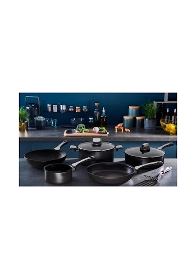 Titanyum 6x Unlimitedone İndüksiyon Tabanlı 20/24/28 Cm 3'lü Tava Seti - 2100116646 Siyah Siyah