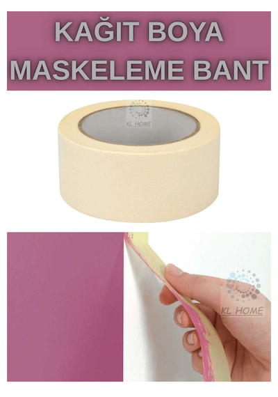 Boya İçin Maskeleme Kağıt Bant Unıversal En:48mm X Uzunluk:25 Metre