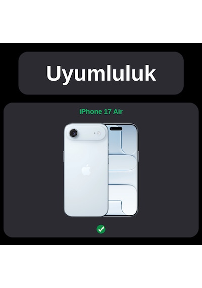 Safeus 9h+ Safir Temperli Kamera Lens Koruyucu, Apple Uyumlu iPhone 17 Air İle Uçuk Altın