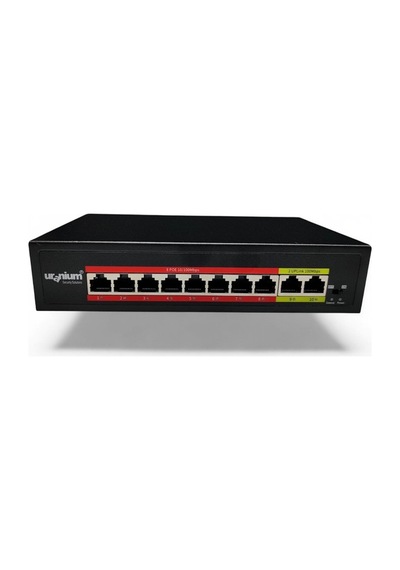 Uranıum Poe-8002-96w 8 Port 10/100 + 2 Port 10/100 Rj45 Uplınk Watch-dog Poe Swıtch Realtek Chıpset 02659595