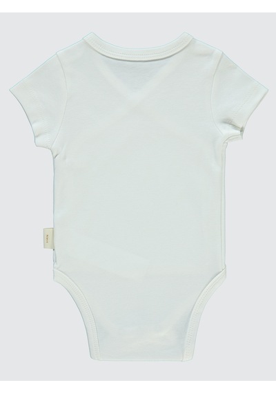 Civil Baby Bebek Organik Çıtçıtlı Badi 0-3 Ay Ekru Ekru