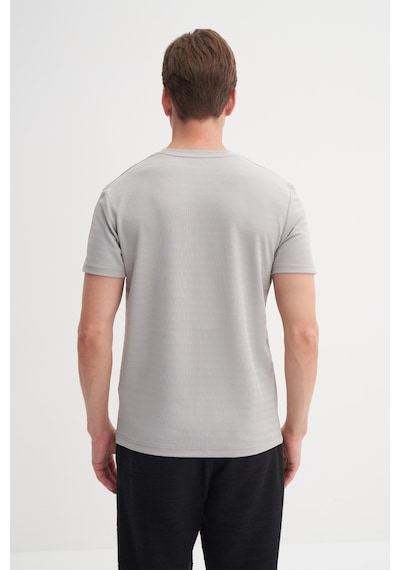 Cazador Bisiklet Yaka Erkek Açık Gri T-shirt 40470 Gri