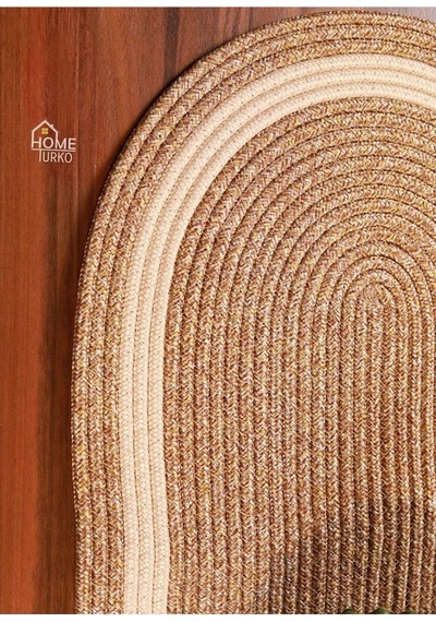 Doğal, Naturel, Jüt, Hasır, Amerikan Servis, Runner, Sehpa Runneri, Masa Runneri, Servis Takımı Hasır-bej Çok Renkli