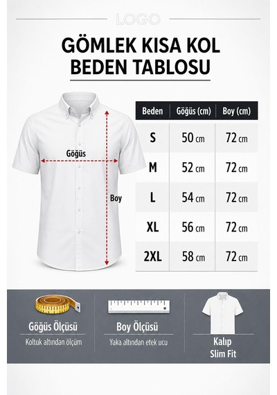 Classics Men Jet Polo Likralı Kısa Kol Slim Fit Gömlek - 7669 Siyah