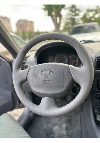 Hyundai Accent Admira Araca Özel Direksiyon Kılıfı Airbeg Gri Ren