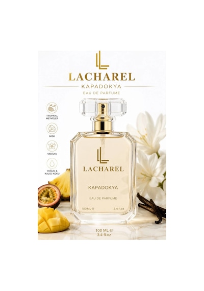 Lacharel Kapadokya Kadın Eau De Parfum 100 Ml Tropikal Meyveli Misk Vanilyalı Parfüm Ferah