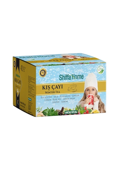 Shiffa Home Kış Çayı Karışık Bitki Süzen Poşet Çay 40 x 2 G