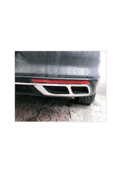 Vw Passat B8.5 Krom Egzoz Çerçevesi 3 Prç 2019 Üzeri P.Çelik