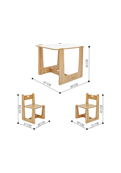 Minera 2-4 Yaş Turna Model Ahşap Montessori Aktivite Oyun Çalışma Masa Ve Sandalye Seti (1 Masa + 2 Sandalye) Minera 2-4 Yaş Turna Model Ahşap Montessori Aktivite Oyun Çalışma Masa Ve Sandalye Seti (1 Masa + 2 Sandalye)