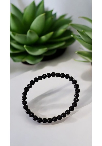Doğal Siyah Turmalin Bileklik 6 Mm 85592846
