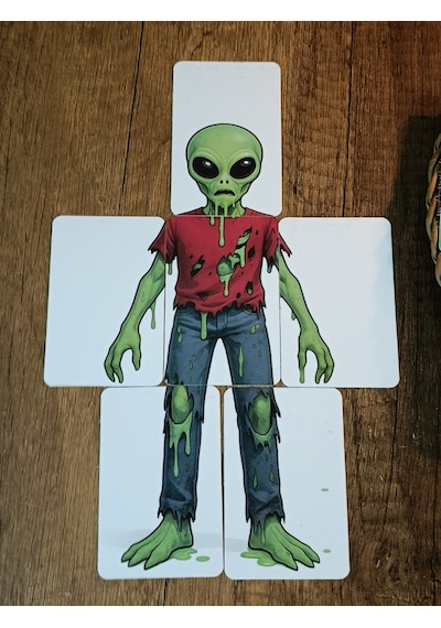 Virüs Alien Strateji Oyun Kartları - Kese Hediyeli 50 Kart