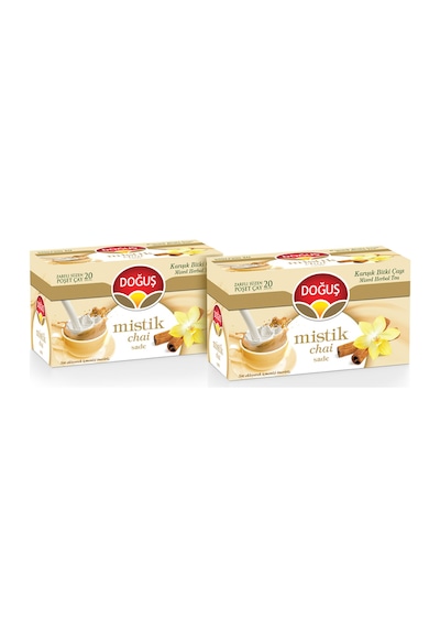 Doğuş Mistik Chai Sade Karışık Bitki Süzen Poşet Çay 2'li 20 x 2.5 G