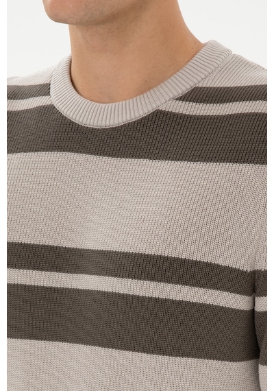 U.S. Polo Assn. Erkek Regular Fit Bisiklet Yaka Taş Kazak 50314952-VR049