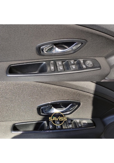 Renault Fluence OTOMATİK vites uyumlu Parlak Siyah Full Set,Torpido Konsol Maun Kaplama (Pianoblack)